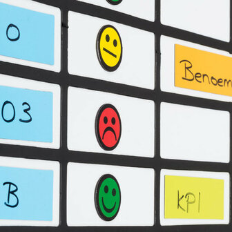 Scrumbord smiley magneet 2,5 cm groen