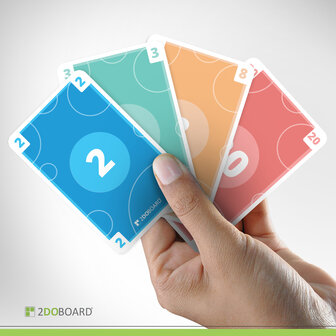 Scrum Planning Poker Kaarten Hand - Agile - Scrumartikelen.nl