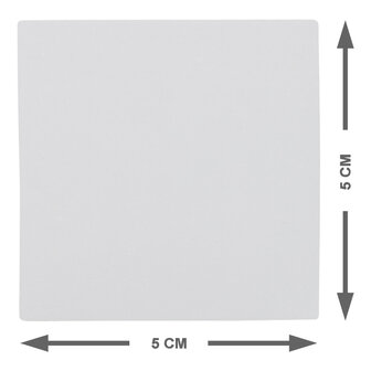 Vierkant 5 cm Magneet Grijs