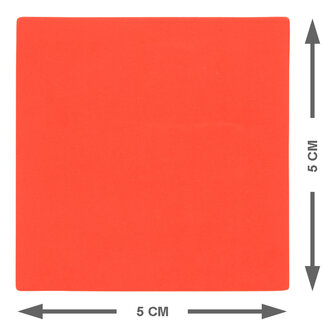 Vierkant 5 cm Magneet Rood