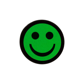 Smiley Magneet 2,5 cm Groen