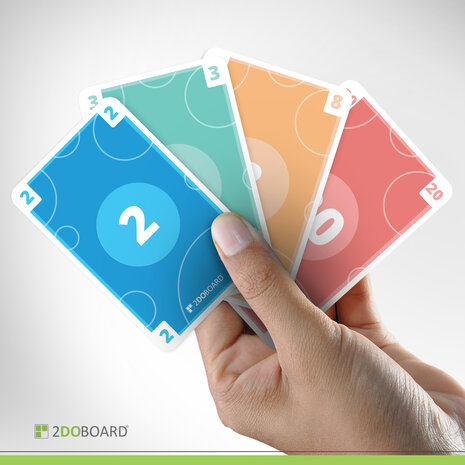 Scrum Planning Poker Kaarten Hand - Agile - Scrumartikelen.nl