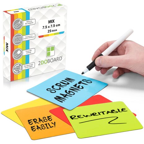 25 Herschrijfbare Scrum Magneten Small - Scrumbord - Srum board Magneet 