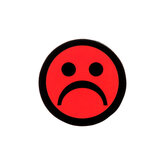 Smiley Magnets Red - 2,5 cm - 5 Pieces