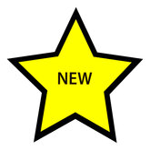 Star New Magnets - 5 cm - 5 Pieces