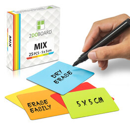Dry Erase Magnets Square Shape - 5 x 5 cm - 25 Pieces
