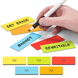 Dry Erase Magnets Beam Shape - 7,5 x 2,5 cm - 75 Pieces